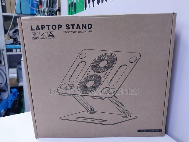 Height Adjustable Laptop Stand With Fans Includes Usb-A