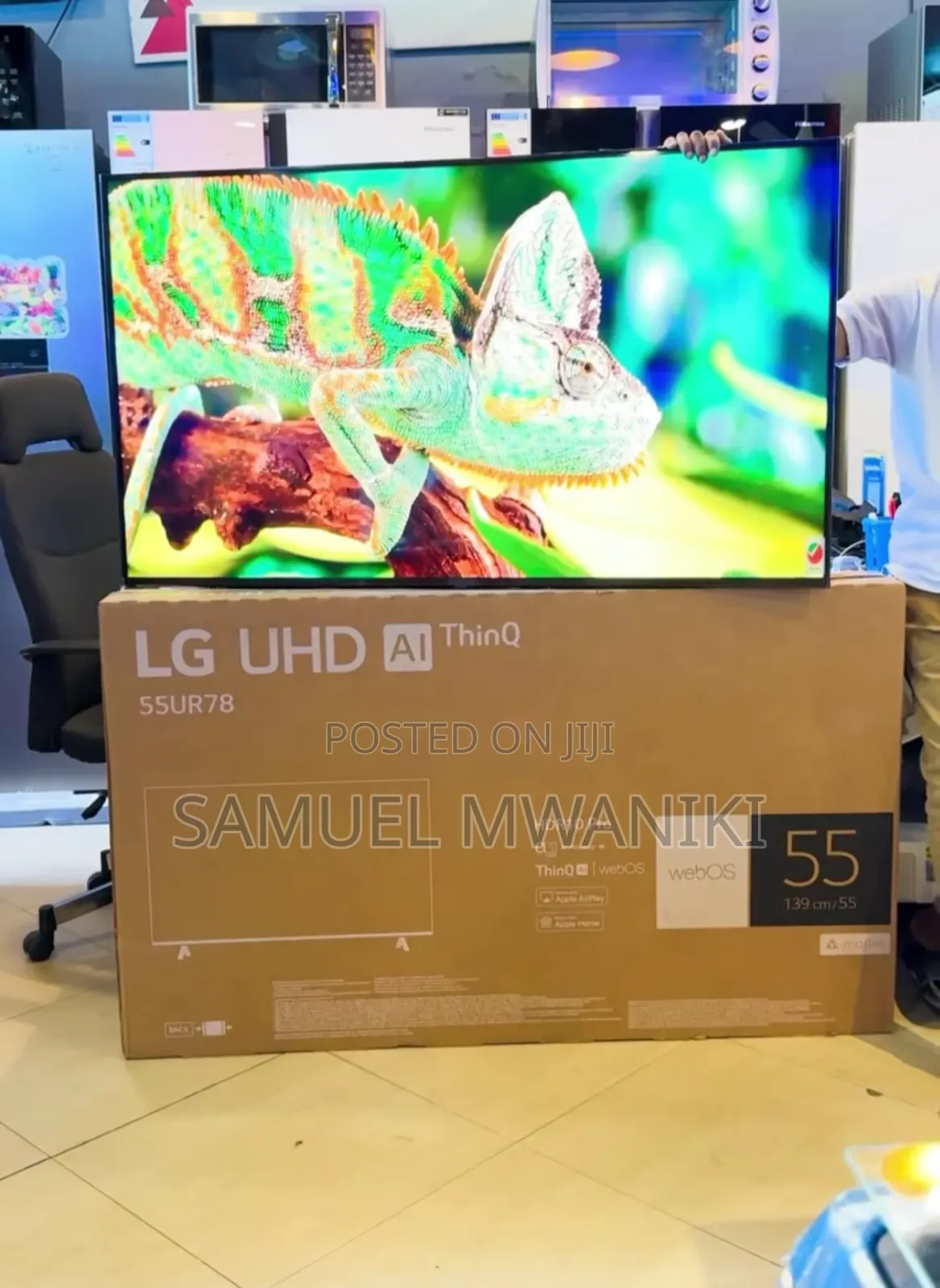 Lg 55′′ Ai Thinkq Smart Uhd HDR Tv Ur78 With Magic Remote