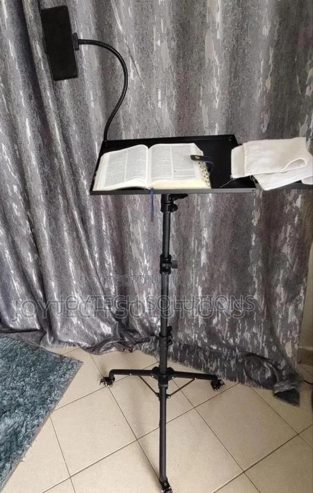 Moveable Pulpit Stand, Adjustable Height. Foldable - thumbnail 2