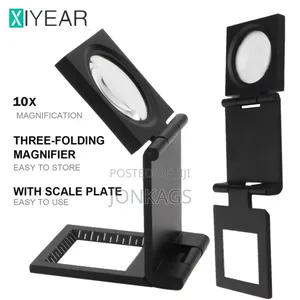 Optical Foldable Magnifying Glass With Scale For Textile