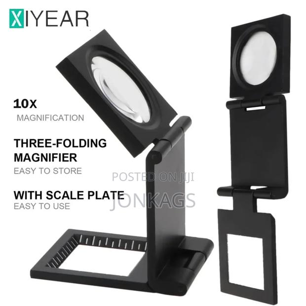 Optical Foldable Magnifying Glass With Scale For Textile - main view