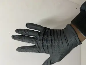 Heavy Duty Black Nitrile Gloves 8mil