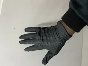 Heavy Duty Black Nitrile Gloves 8mil