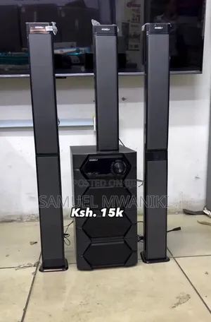 Nobel 2040 Tall Boy Speaker System, Bluetooth 55,000w Pmpo