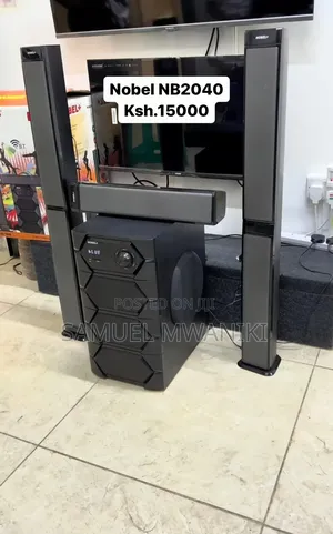 Nobel 2040 Tall Boy Speaker System, Bluetooth 55,000w Pmpo