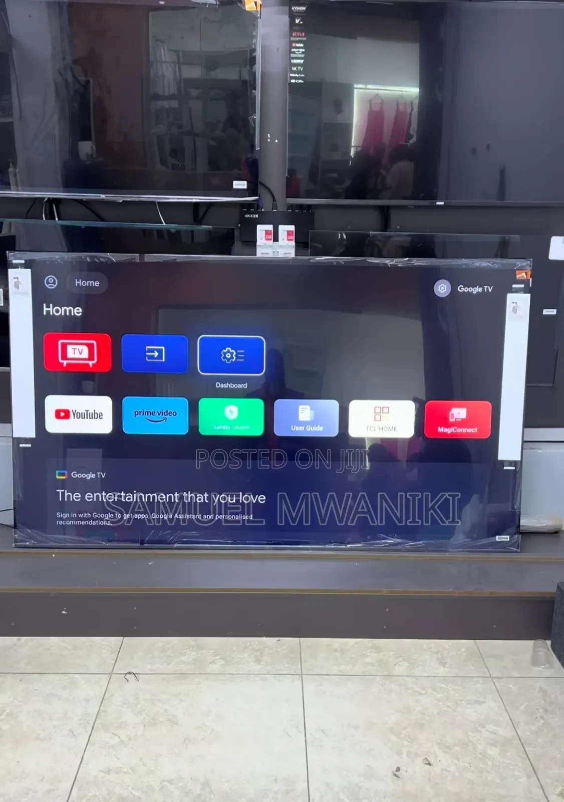 TCL 85′′ QLED Pro Smart UHD Google TV 85C655 (New 2024)