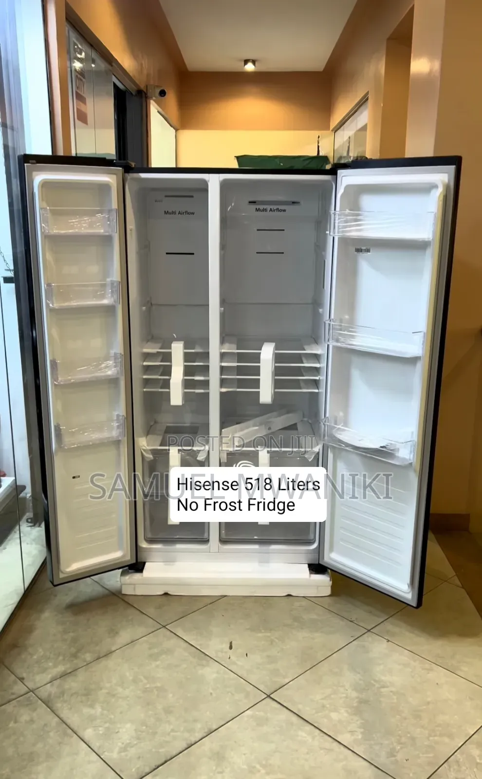 Hisense 518l Side by Side Refrigerator No Frost