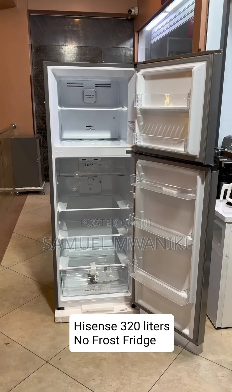 Hisense 320l Double Door No Frost Fridge