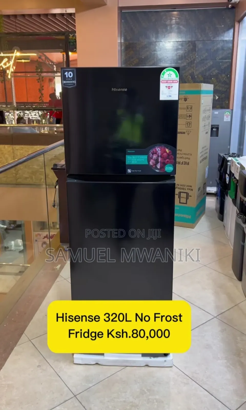 Hisense 320l Double Door No Frost Fridge