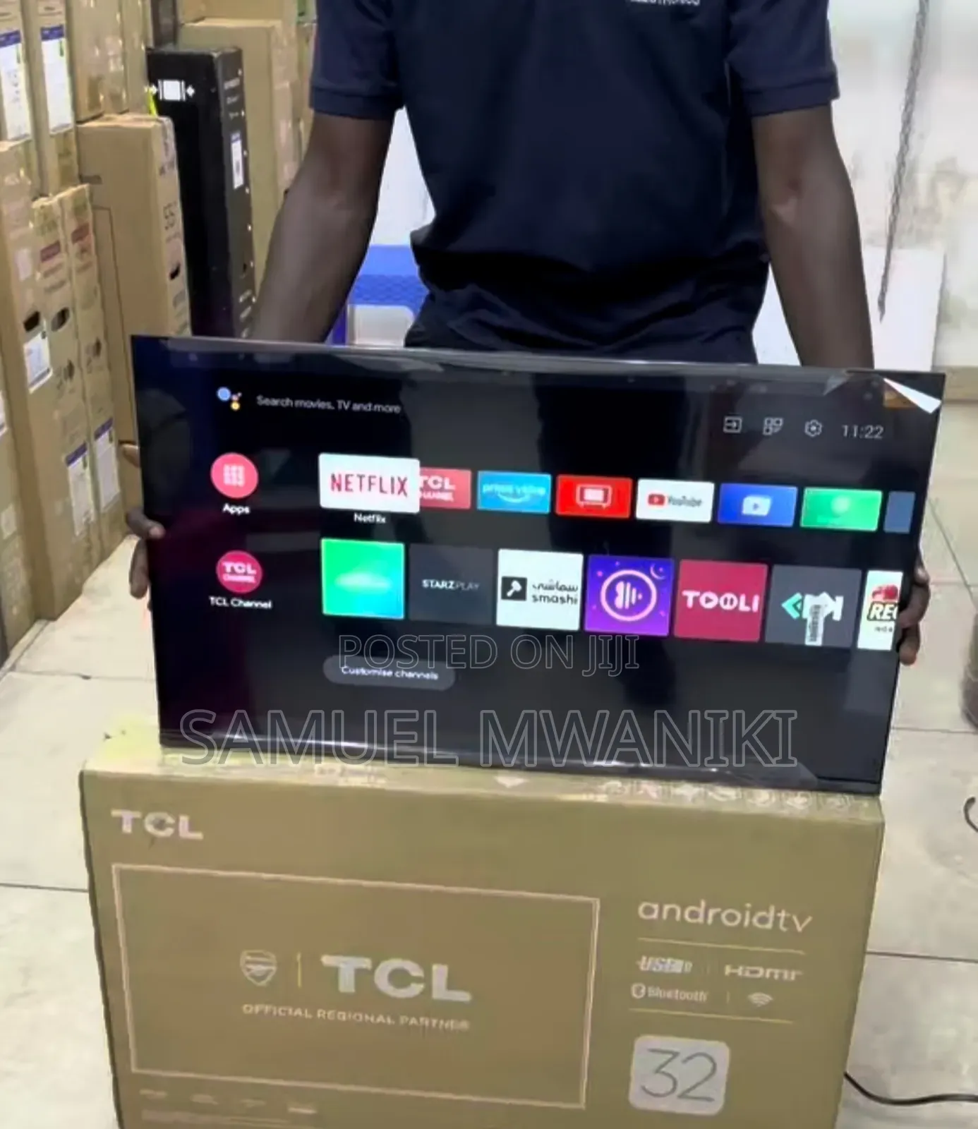 TCL 32" Frameless Smart Android Tv Netflix, Hulu Bluetooth