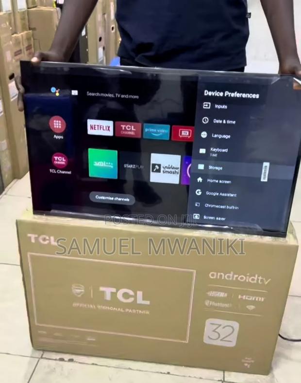 TCL 32" Frameless Smart Android Tv Netflix, Hulu Bluetooth - thumbnail 5