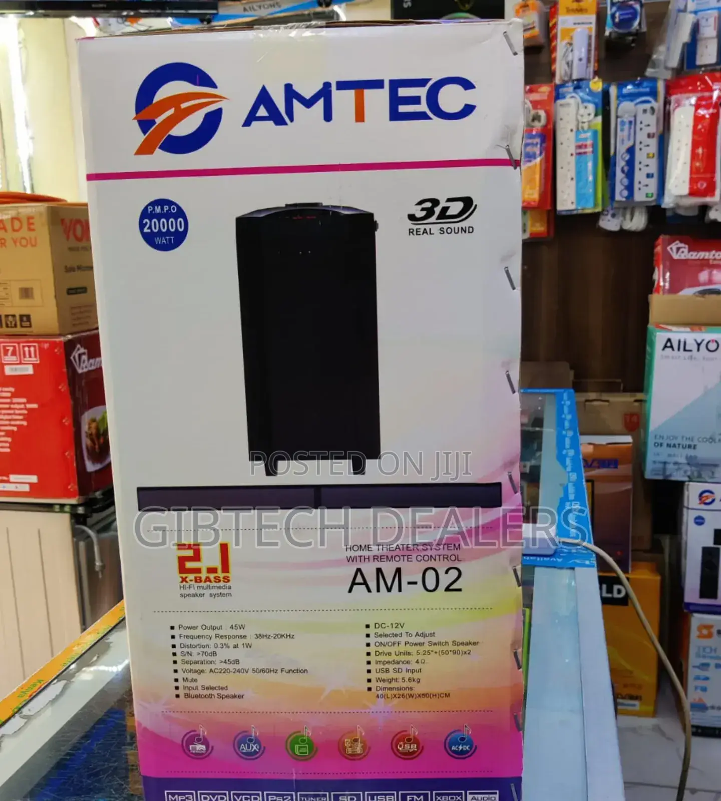 Amtec AM-02 Sound Bar With Bluetooth