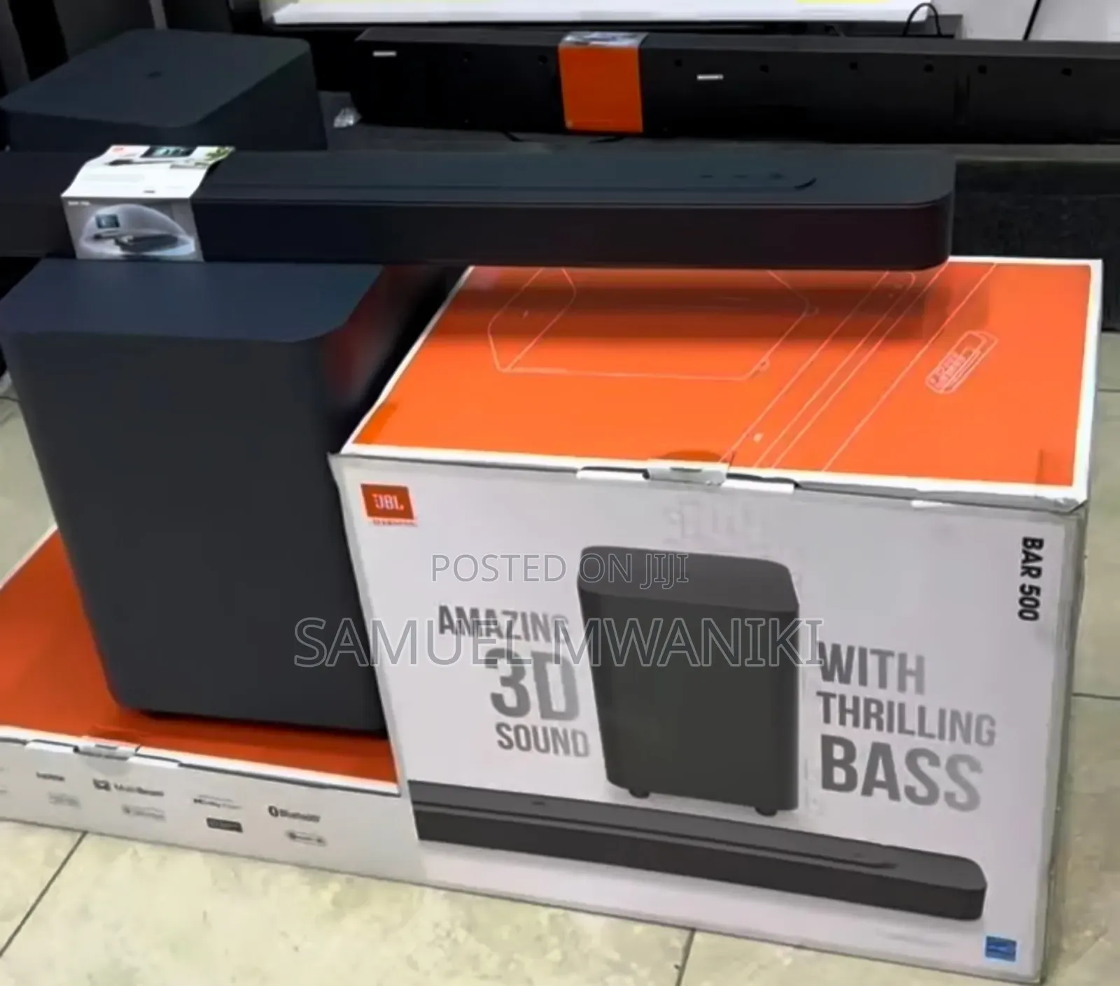 JBL Bar 500 590w 5.1ch Wireless Sound Bar System 2024