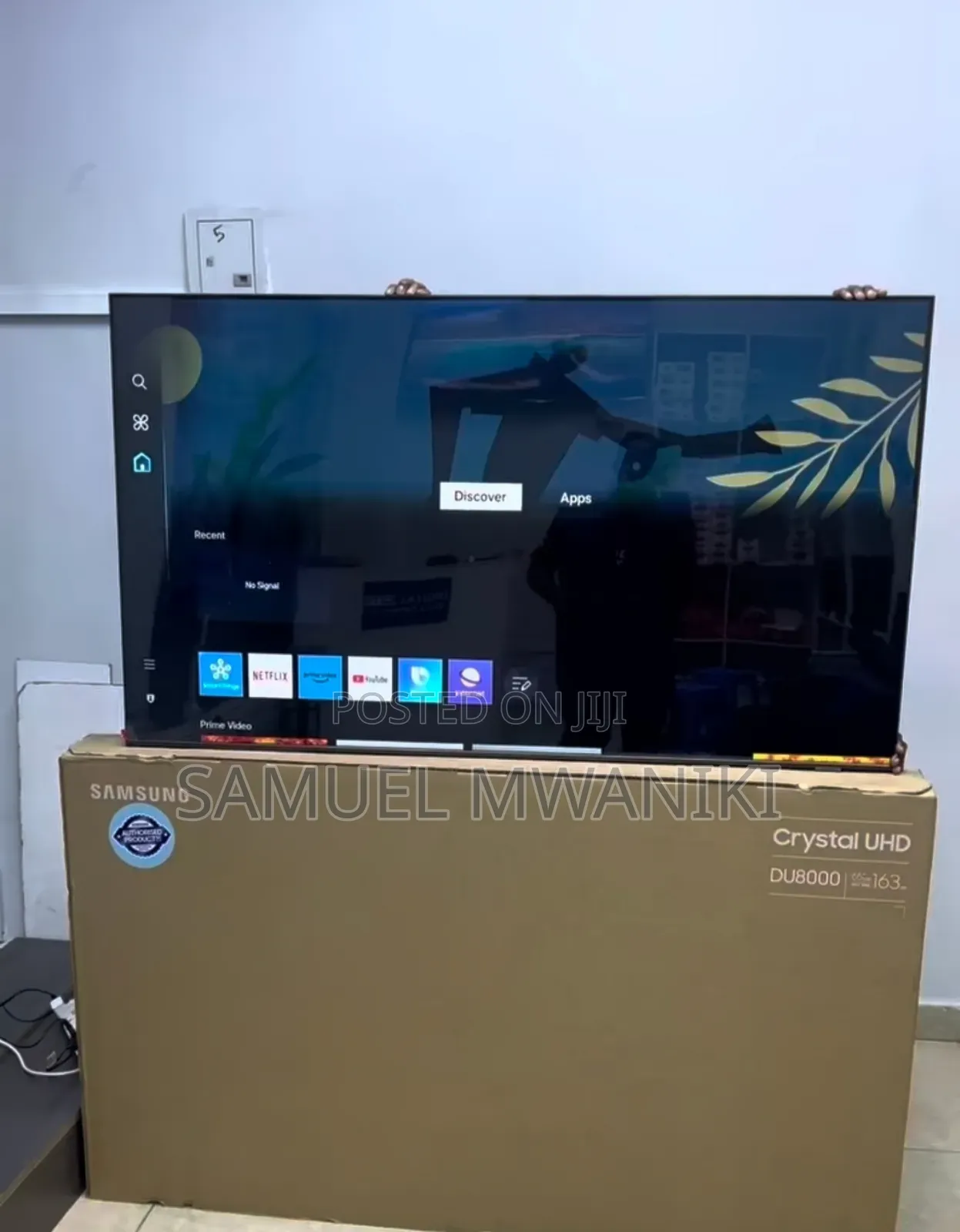 Samsung 65" Du8000 Uhd New Model Frameless Glass Design