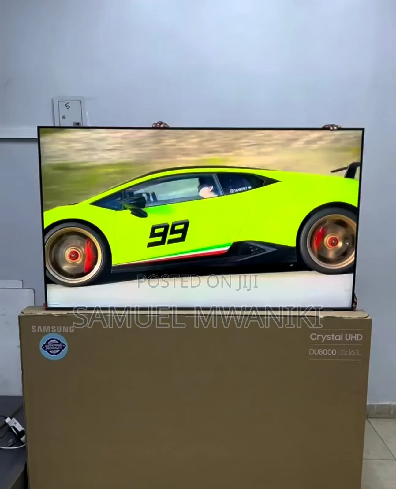 Samsung 65" Du8000 Uhd New Model Frameless Glass Design