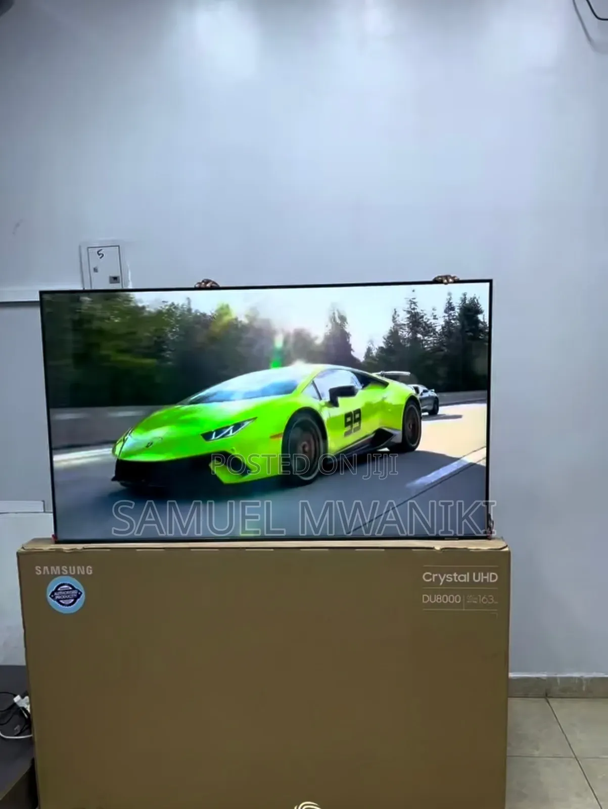 Samsung 65" Du8000 Uhd New Model Frameless Glass Design