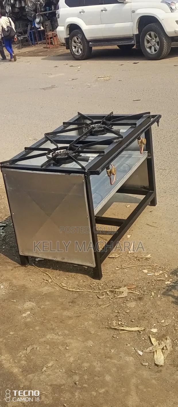 Commercial Closed Two Burner Gas Grill Jikos - thumbnail 3