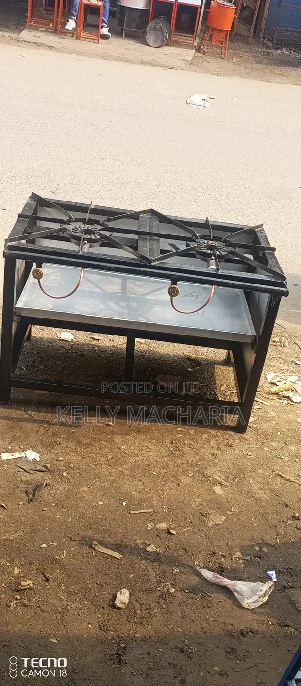 Commercial Closed Two Burner Gas Grill Jikos - thumbnail 6