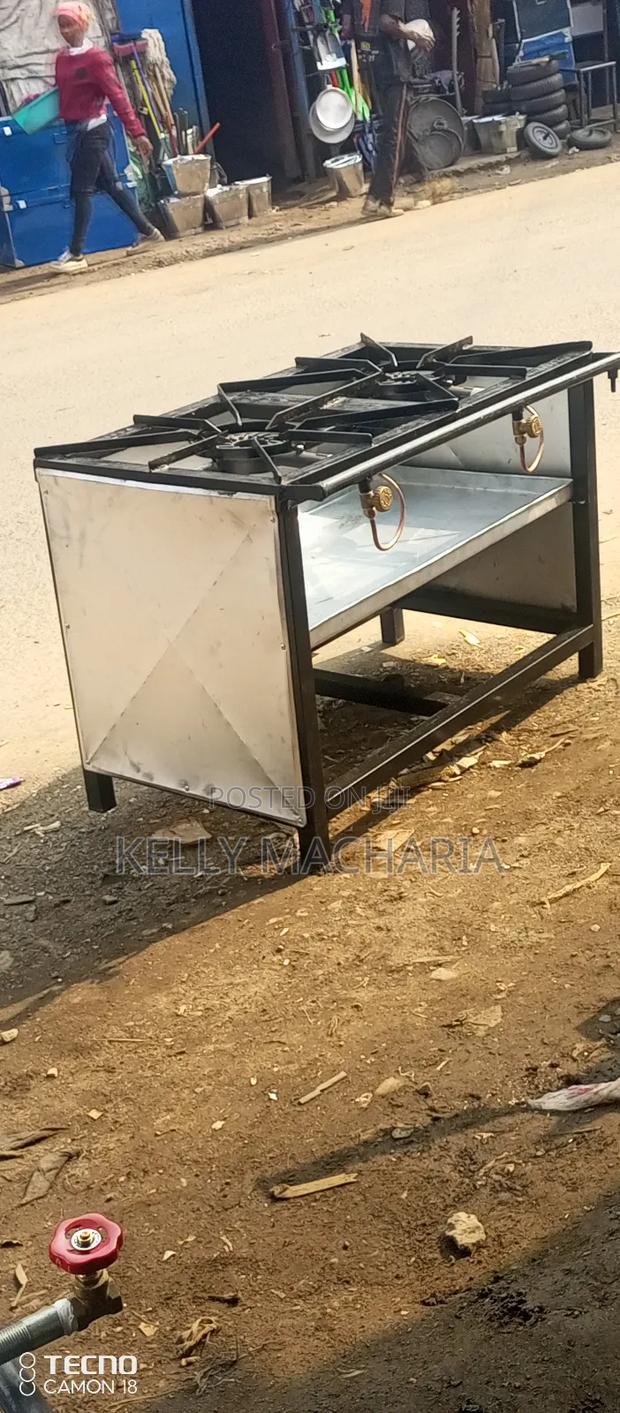 Commercial Closed Two Burner Gas Grill Jikos - thumbnail 8