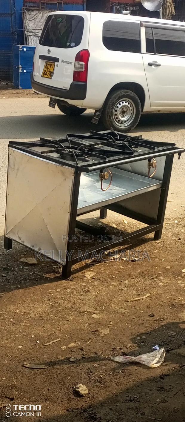 Commercial Closed Two Burner Gas Grill Jikos - thumbnail 11