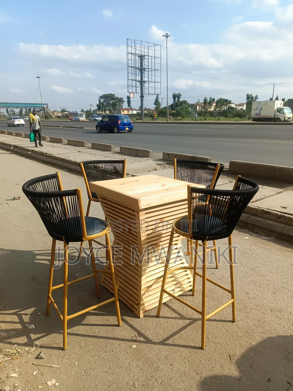 High Chairs and Table Bar Set 