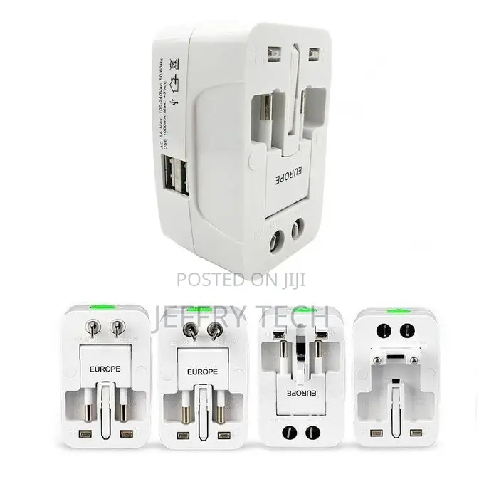 All-in-One Universal World Wide Travelling AC Adapter Plug (
