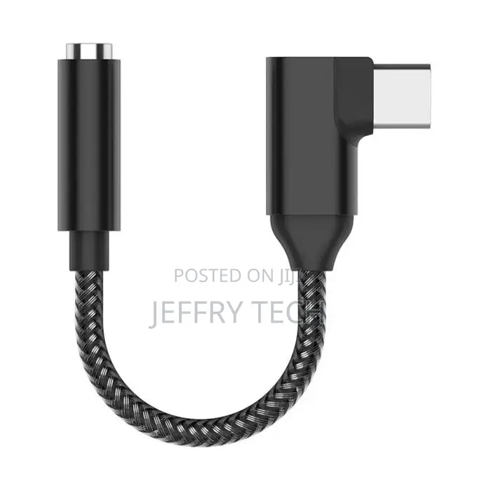 TA14 Type-C to 3.5mm Audio Elbow Earphone Adapter