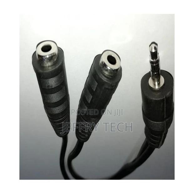 3.5mm 1 Male to 2 Female Headset Headphone Audio Extension Y
