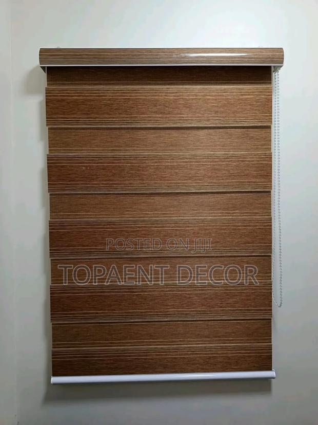 Chocolate Brown Horizontal Office Blinds - main view