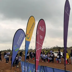 Double Sided Teardrop Flags With Stands and a Padded Bag