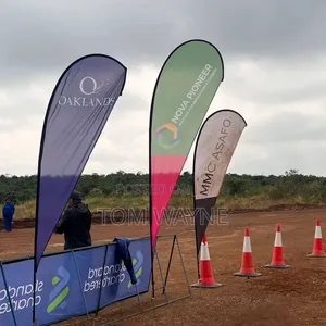 Double Sided Teardrop Flags With Stands and a Padded Bag