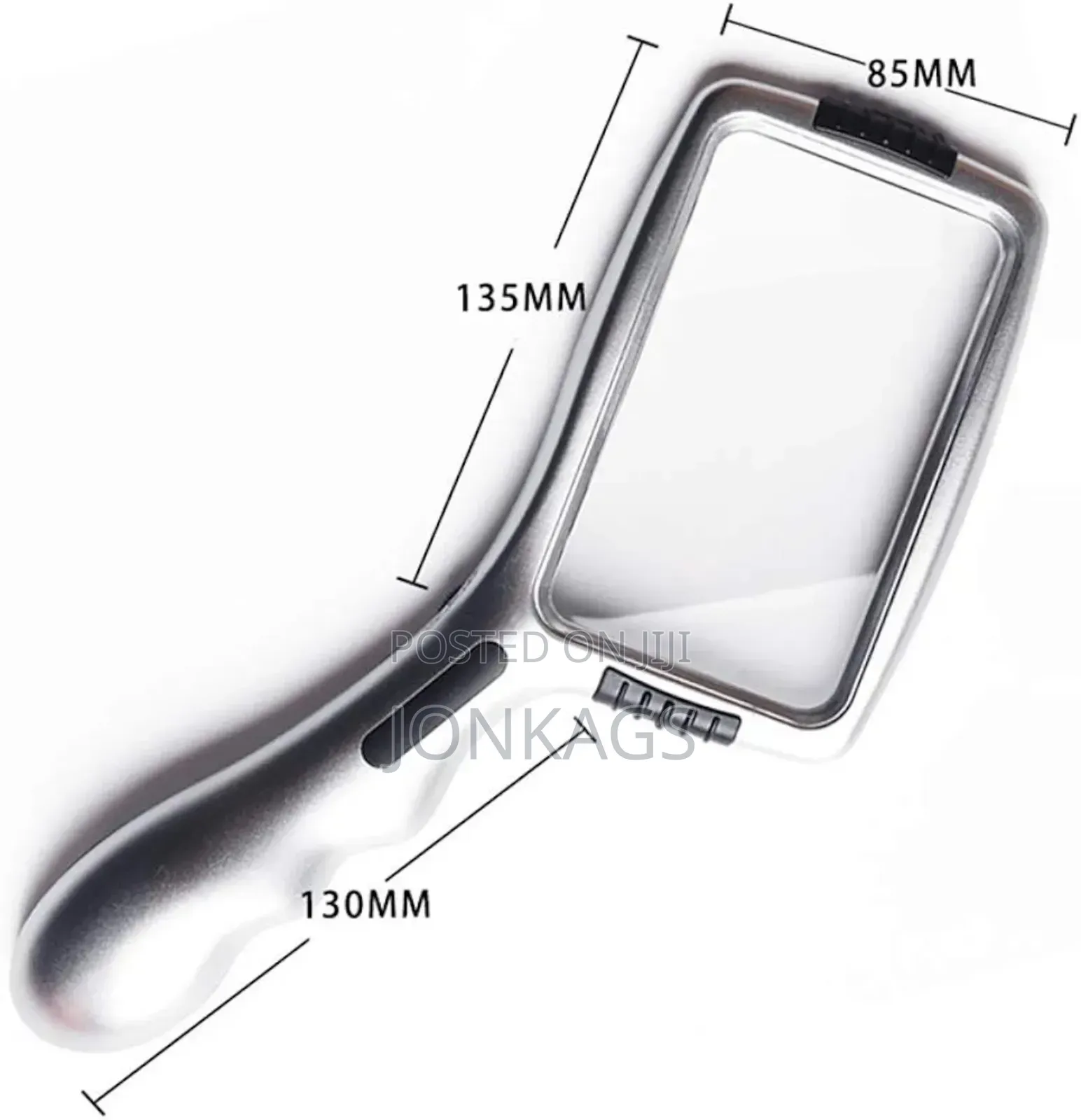Rectangle Magnifier With 10 LED and Touch Sensitive Switch