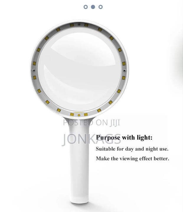 110 Mm Rechargeable Touch Adjustable Light Magnifying Glass - thumbnail 5