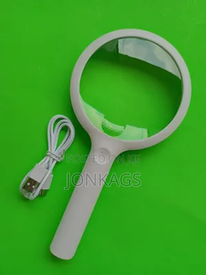 110 Mm Rechargeable Touch Adjustable Light Magnifying Glass