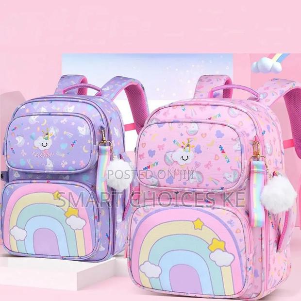 Cartoon Children Rainbow School Bag