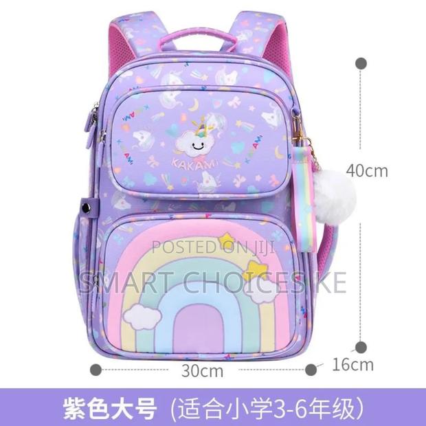 Cartoon Children Rainbow School Bag - thumbnail 3