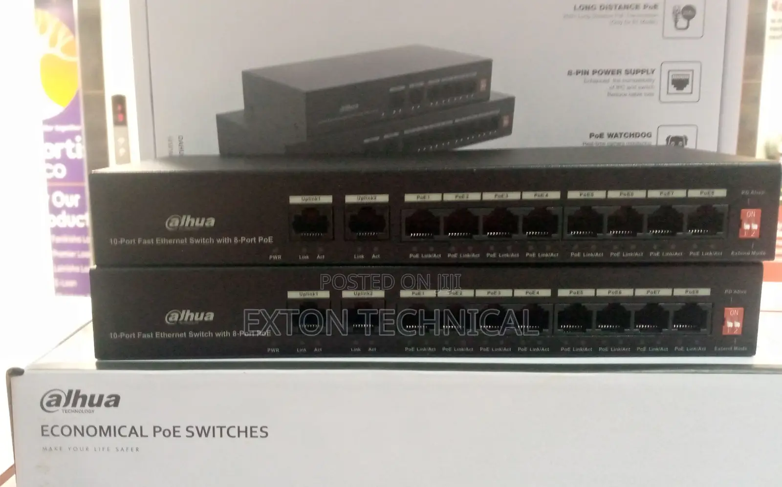 Dahua PFS3010-8ET-65 8-Port Fast Ethernet Switch