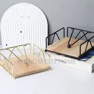 Metallic Serviette Holder Available
