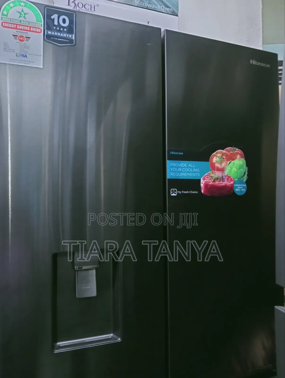Hisense 454L 4 Doors Refrigerator – With Water Dispenser