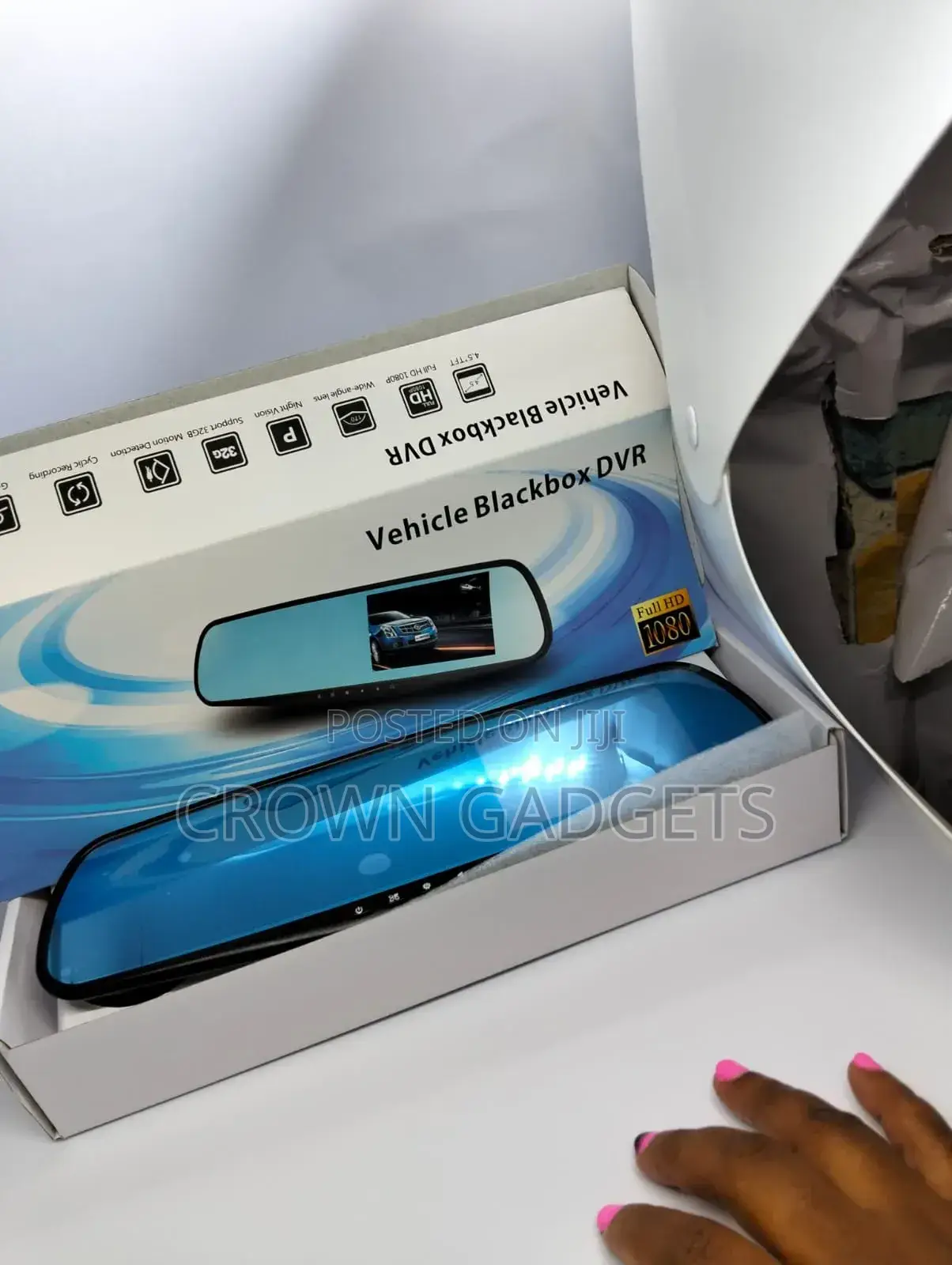Vehicle Black Box DVR With Front and Rear Camera
