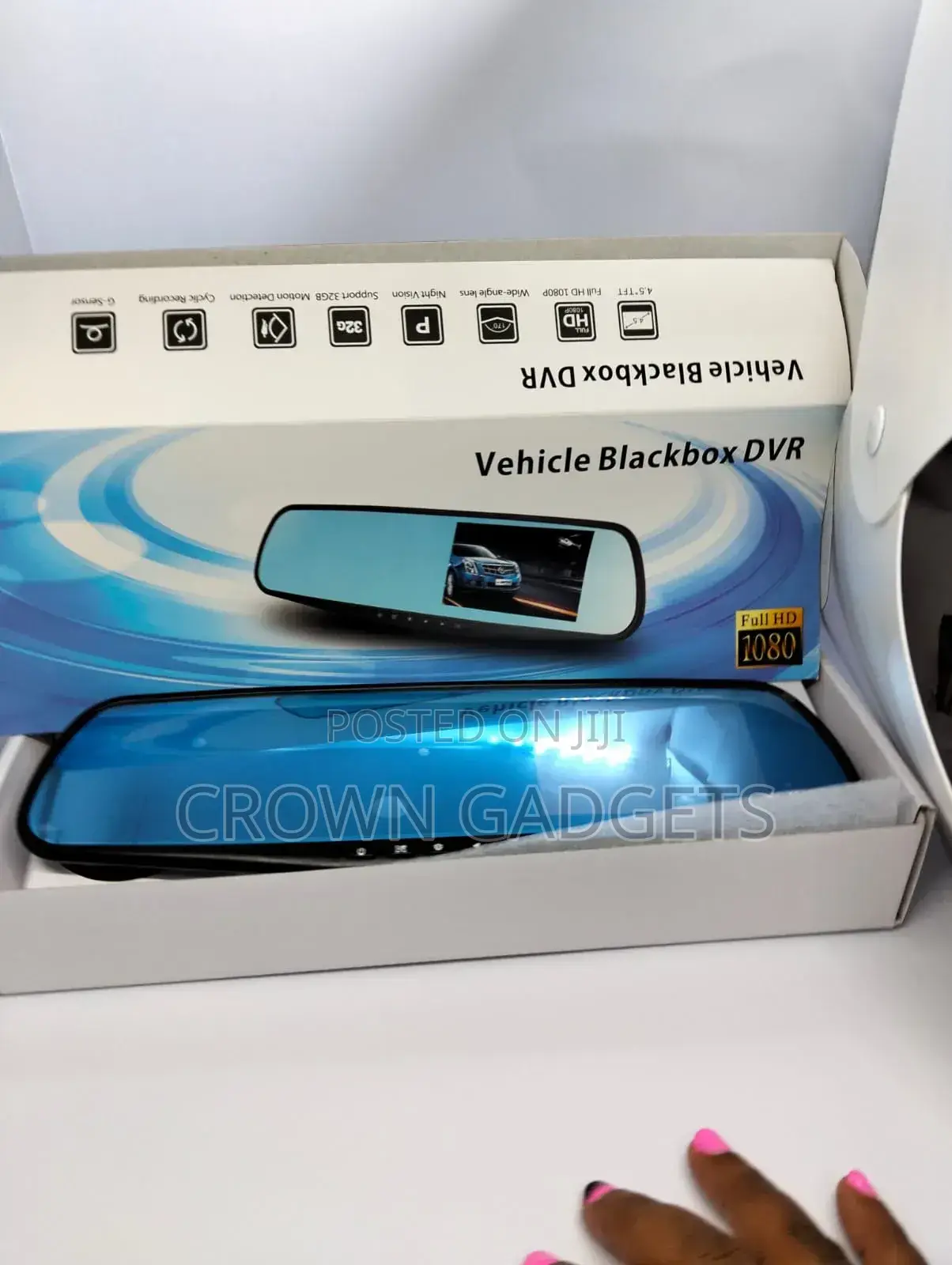Vehicle Black Box DVR With Front and Rear Camera