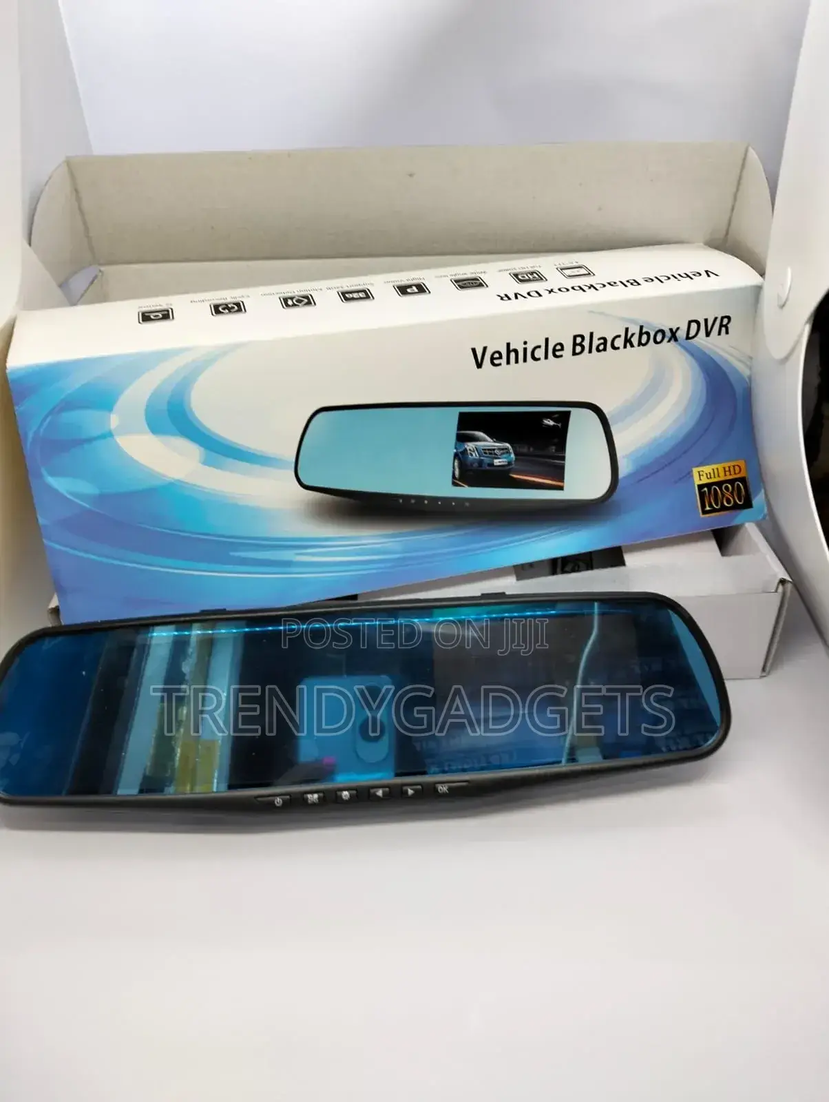 Blackbox Vehicle DVR With Dual Camera and Rear View Mirror