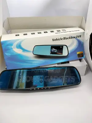 Blackbox Vehicle DVR With Dual Camera and Rear View Mirror