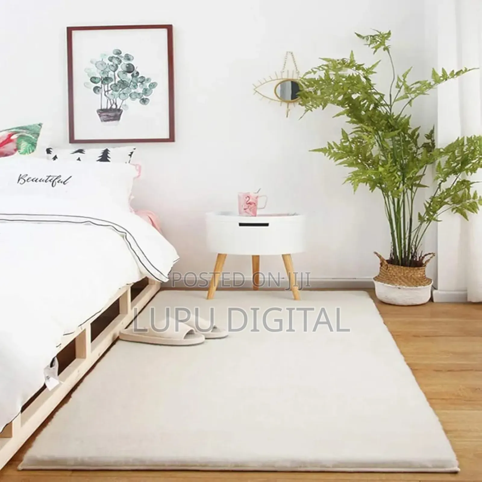 Modern Luxury Style Nordic Rabbit Fur Carpet Size:6 × 9 Feet