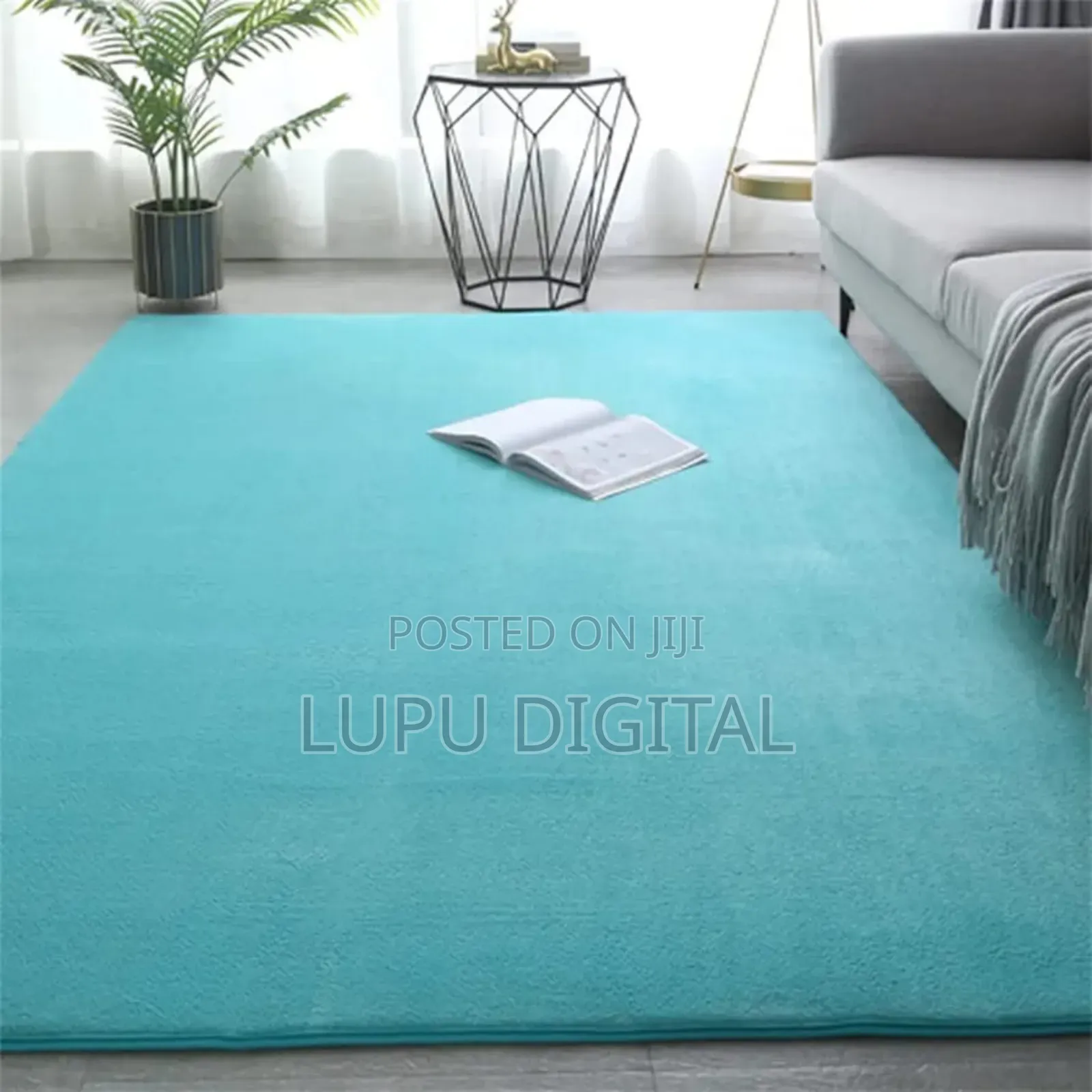 Modern Luxury Style Nordic Rabbit Fur Carpet Size:6 × 9 Feet