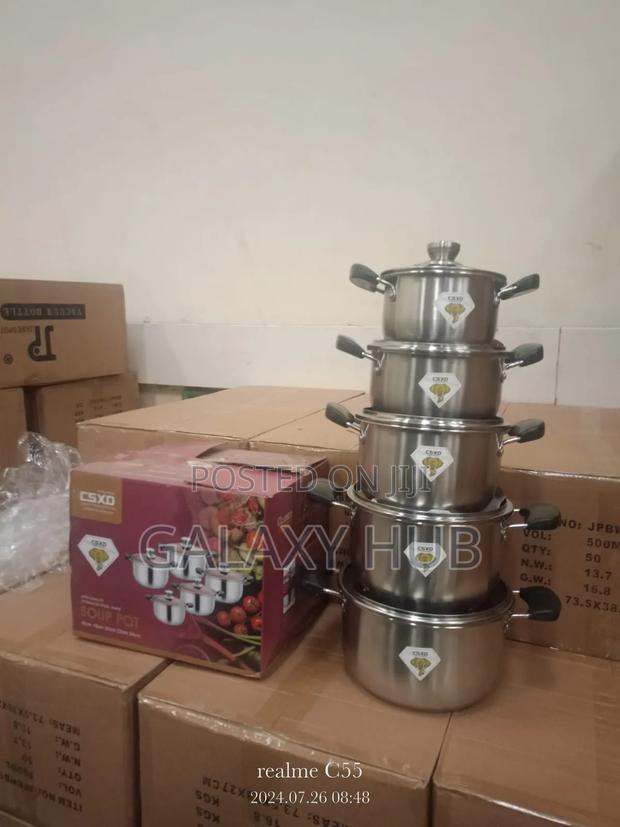 New Model 10 PCS Jp Stainless Cookware
