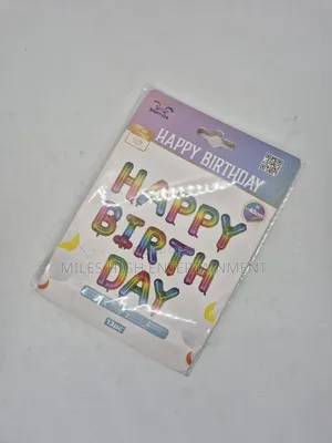 Happy Birthday Balloon Letters
