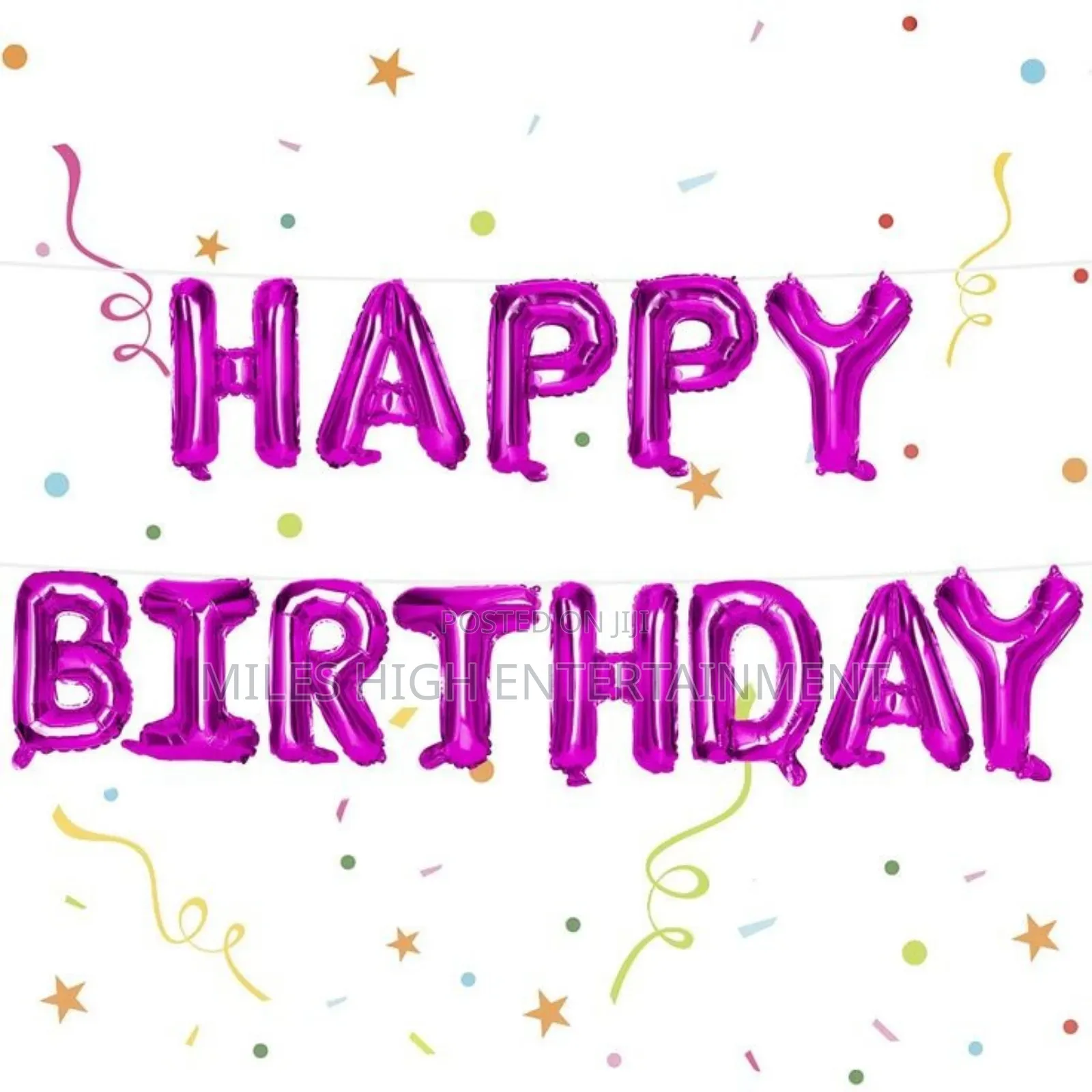 Happy Birthday Balloon Letters