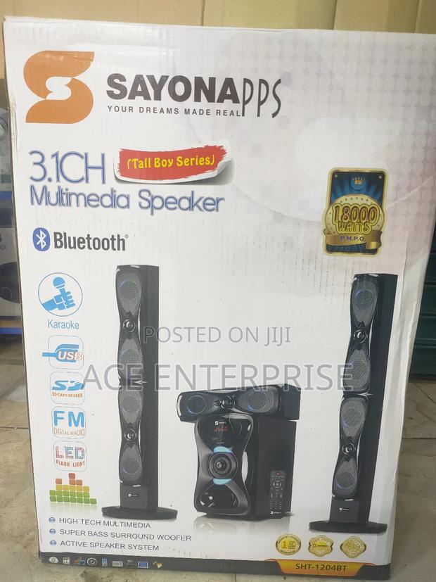 Hometheatre System Sayona 3.1 Sayona SHT-1204BT With Tallboy - main view