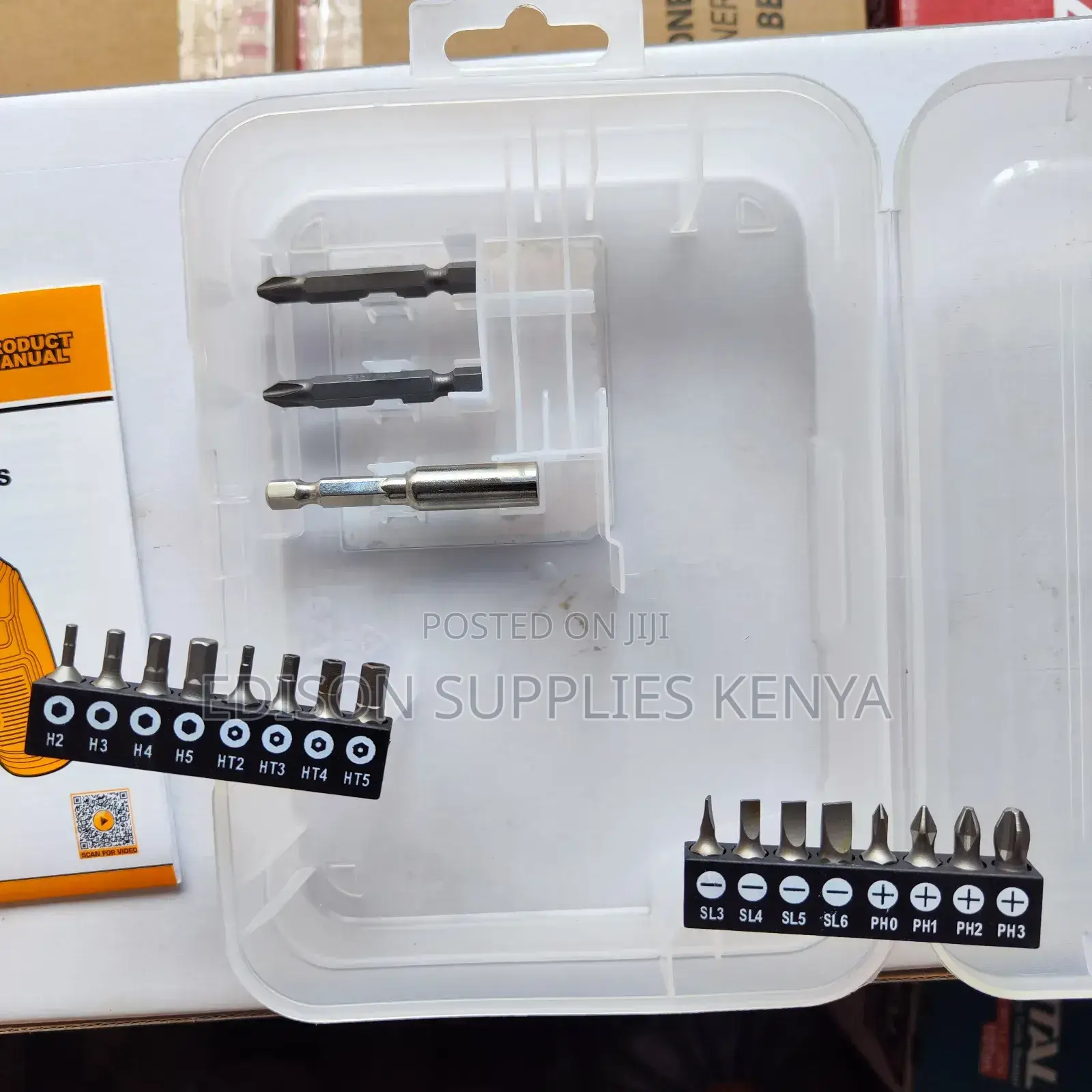 Ingco Cordless Screwdriver With Bits 4V Li-Ion Rechargeable